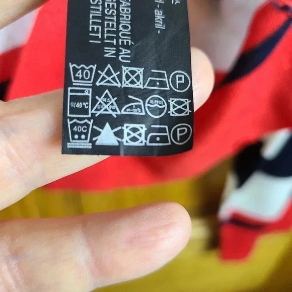 ZARA knit striped sweater with red cuffs and hem - Picture 7 of 7